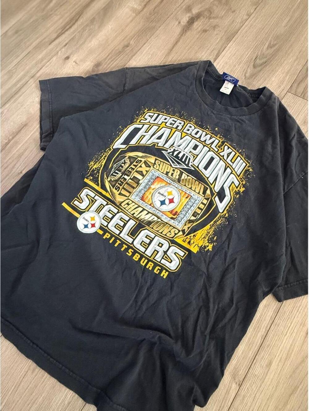 09’ Reebok Black Pittsburgh Steelers Super Bowl XLIII